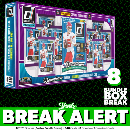 SH-1917 | 8x 2025 NFL Donruss 🏈 [Costco Bundle Box)