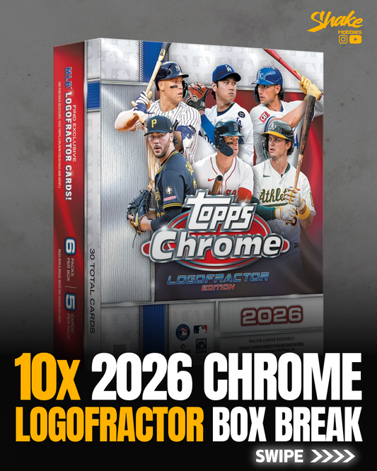 SH-2077 | 10x Topps Chrome ⚾ [LOGOFRACTOR]