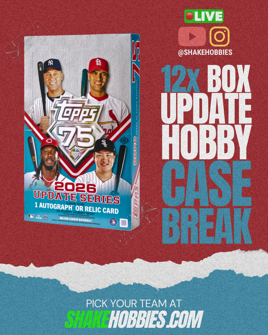 SH-3009 | 12x Update Series ⚾ [HOBBY] // Case-Break