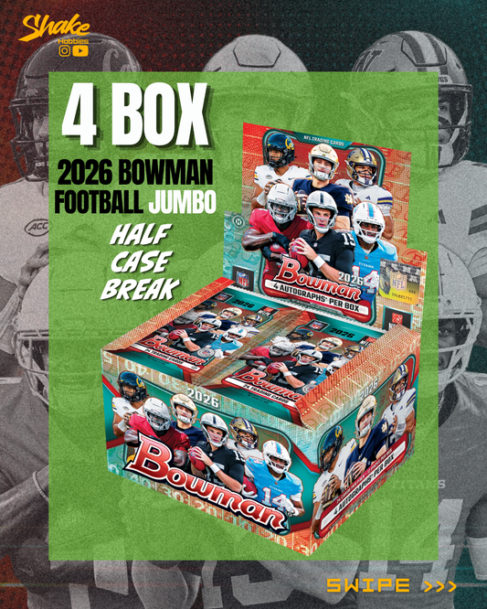 SH-3003 | 4x 2026 BOWMAN Football 🏈 [JUMBO] // Half Case-Break