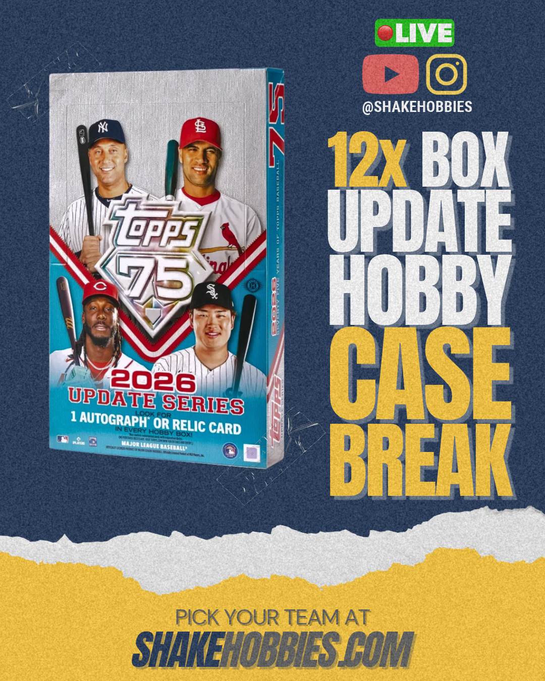 SH-3012 | 12x Update Baseball ⚾ [HOBBY] // Case-Break