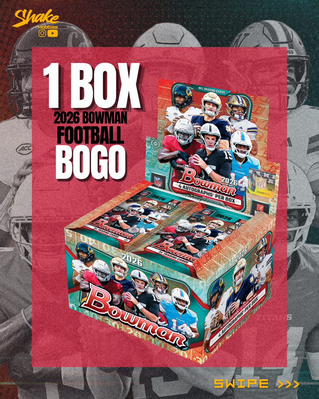 SH-3017 | 1x Bowman 🏈 [JUMBO] BOGO