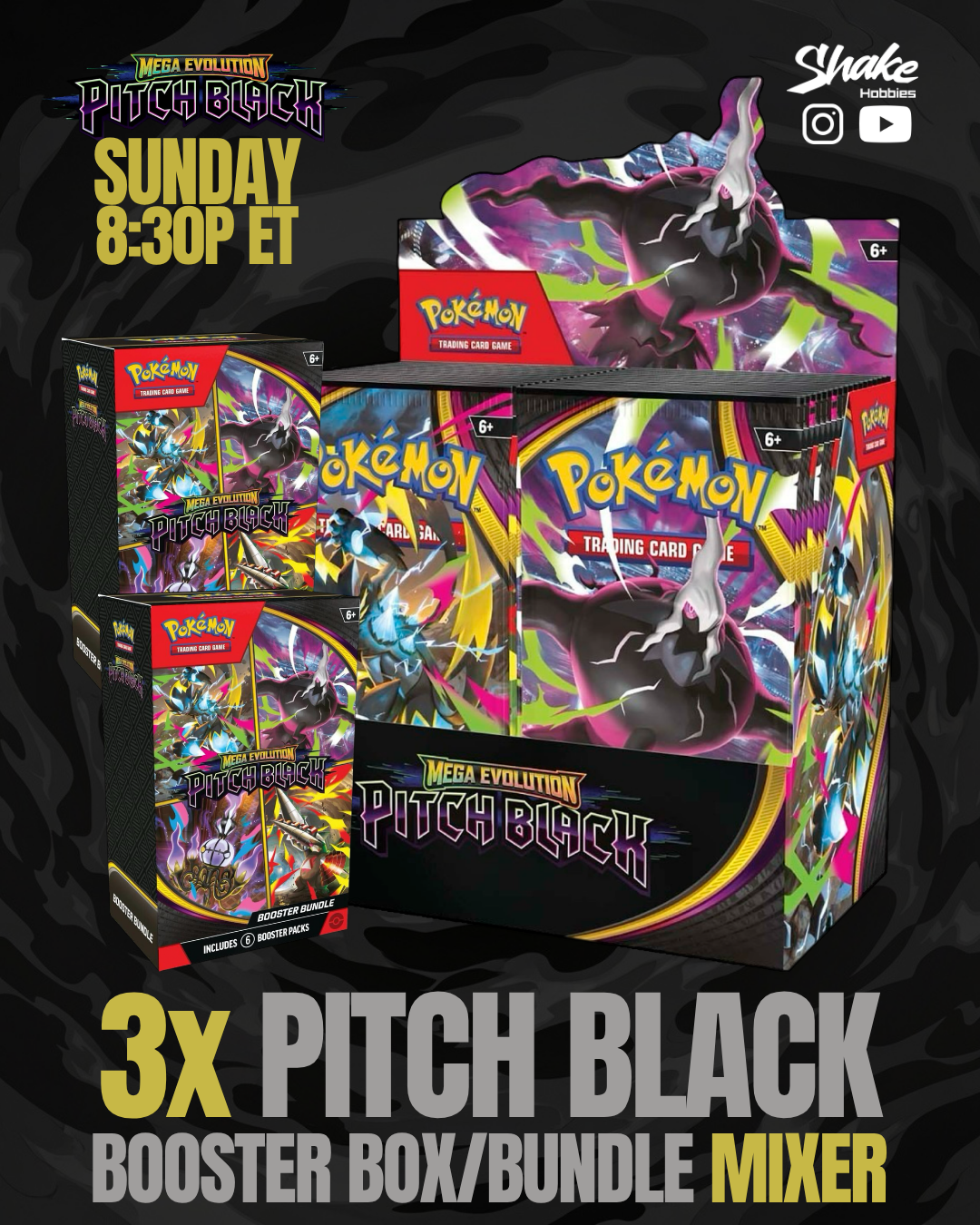 SH-2049 | 3x Pokemon: Mega Evolution // Pitch Black 👾 [MIXER]