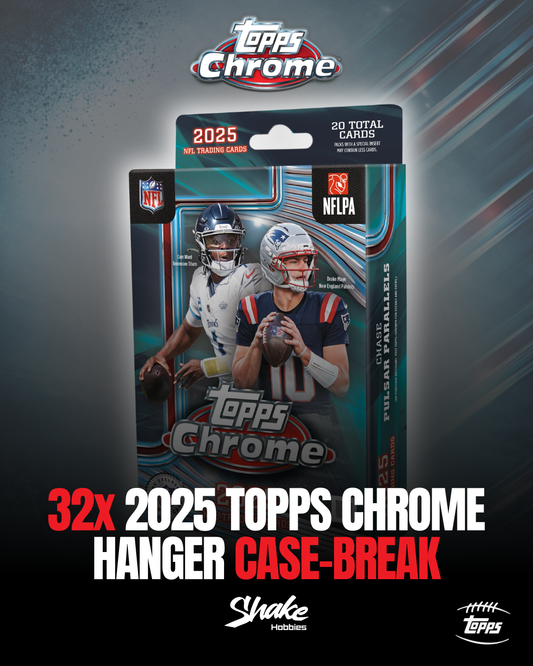 SH-2017 | 32x 2025 Topps Chrome 🏈 [HANGER BOX] CASE-BREAK