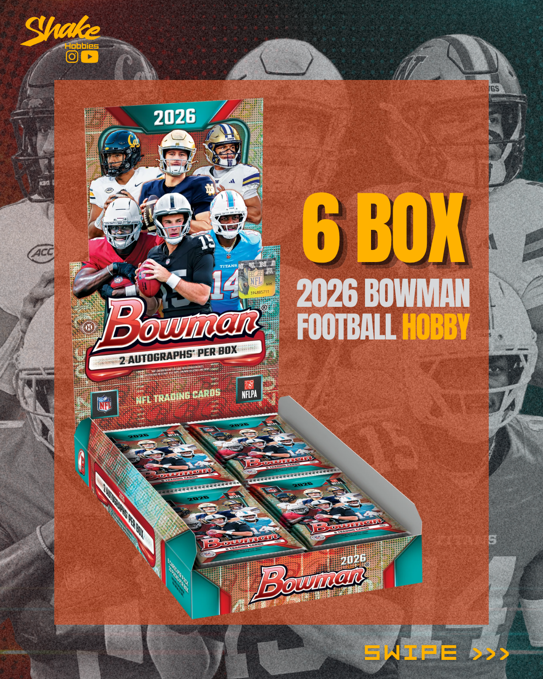 SH-3002 | 6x 2026 BOWMAN Football 🏈 [HOBBY]