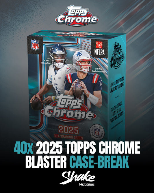 SH-2016 | 40x 2025 Topps Chrome 🏈 [VALUE BOX] CASE-BREAK