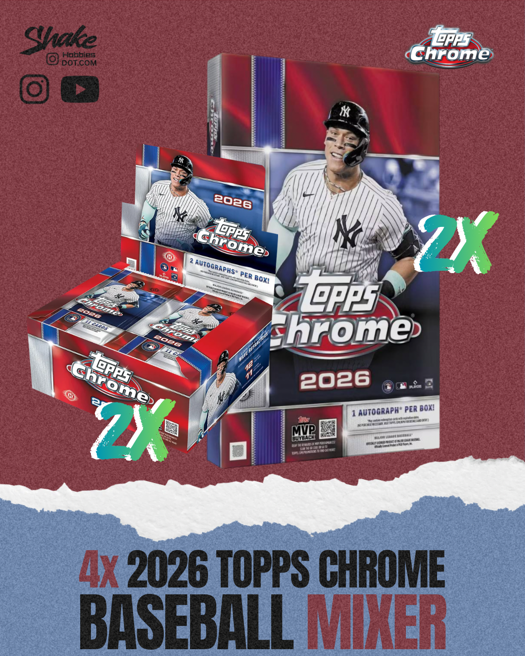 SH-2054 | 4x Topps Chrome ⚾ [MIXER]