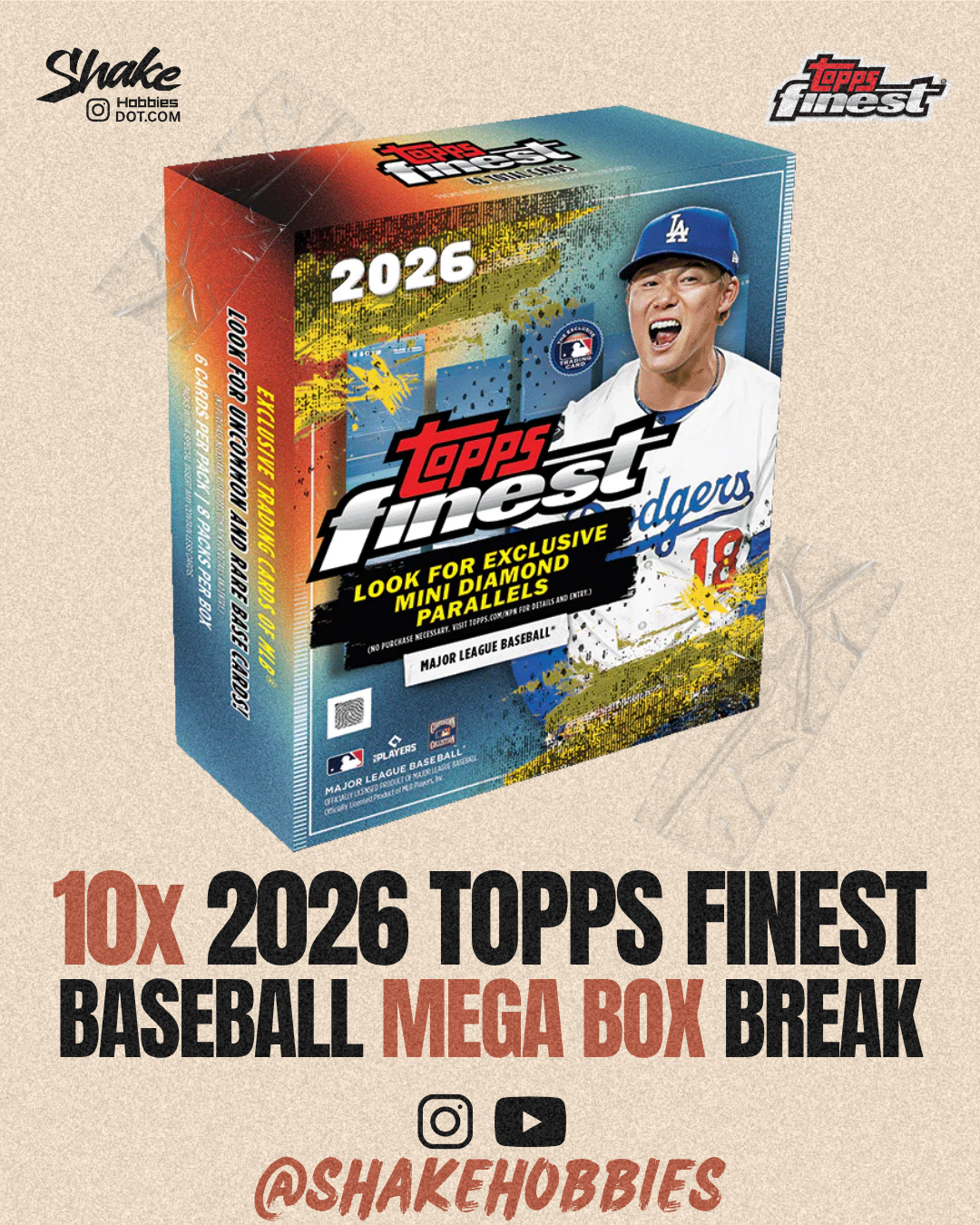 SH-2043 | 10x 2026 Topps Finest ⚾ [MEGAS]