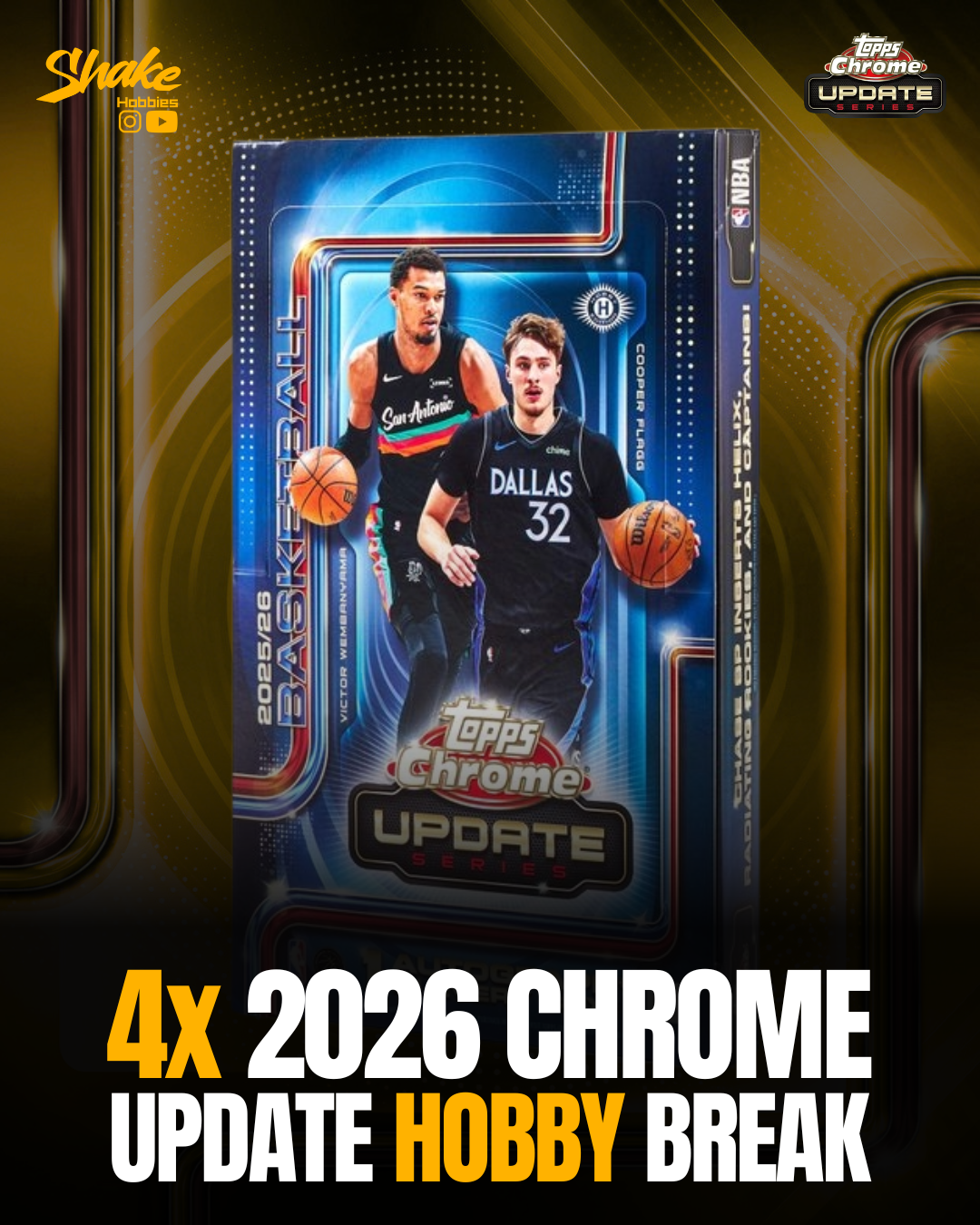 SH-2060 | 4x Topps Chrome Update 🏀 [HOBBY]