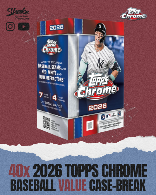 SH-2052 | 40x Topps Chrome ⚾ Value Boxes [CASE-BREAK]