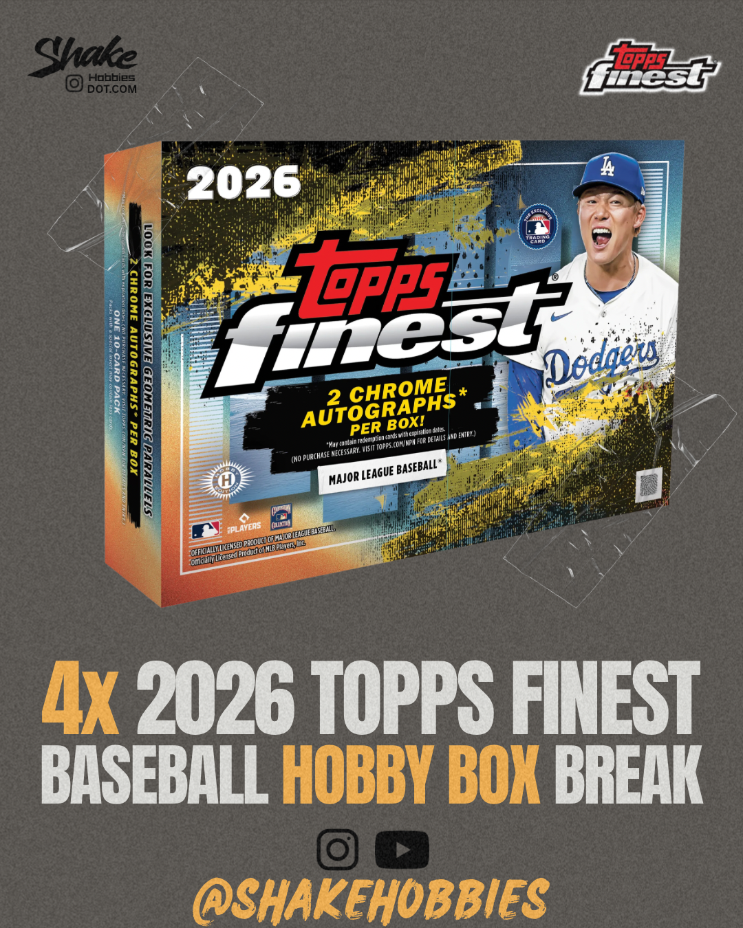 SH-2042 | 4x 2026 Topps Finest ⚾ [HOBBY]