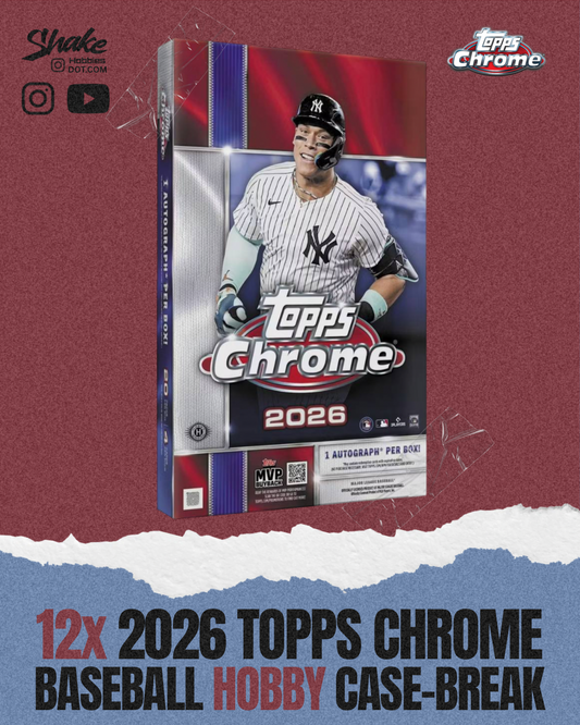 SH-2045 | 12x 2026 Topps Chrome ⚾ HOBBY [Case-Break]