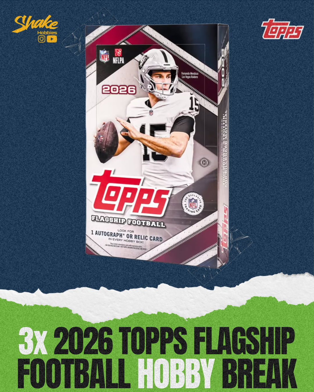 SH-2075 | 3x 2026 Topps Football 🏈 [HOBBY]
