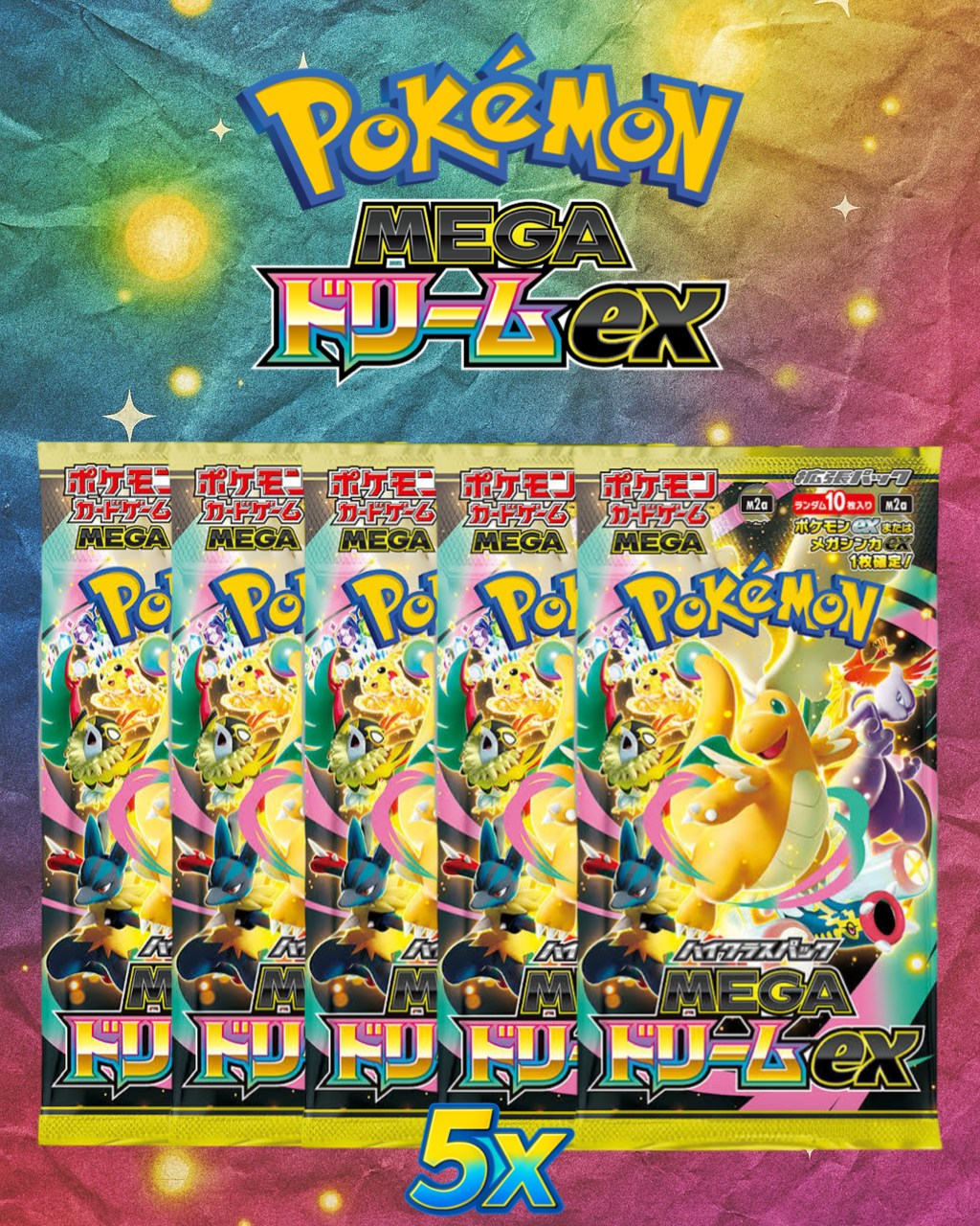 Pokémon: Mega Dream ex (5-Booster Pack Personal)